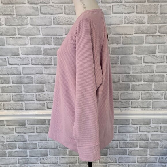Gerry Sweater ZeroXposur Barcelona Ottoman Crewneck Pullover Pink NEW Cozy Lg - Picture 2 of 8
